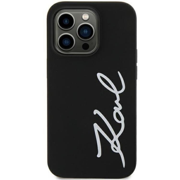 Karl Lagerfeld iPhone 11/XR Mobilskal Silicone Signature - Svart | 2353 | AlltMobil