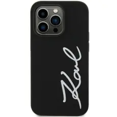 KARL LAGERFELD - Karl Lagerfeld Mobilskal till iPhone 11/XR Silicone Signature - Svart