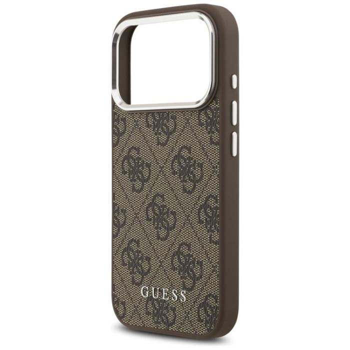 Guess - Guess iPhone 17 Pro Mobilskal MagSafe 4G Classic Logo - Brun