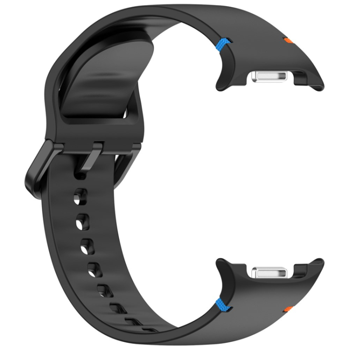 A-One Brand - Galaxy Watch 8/8 Classic (40/44/46mm) Armband Stitching Line Decor - Svart