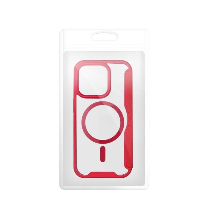 OEM - iPhone 15 Pro Plånboksfodral Magsafe Smart - Röd
