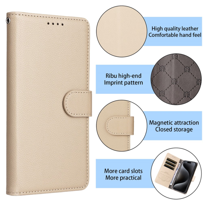 A-One Brand - iPhone 17 Pro Max Plånboksfodral RFID Blocking med Handledsrem