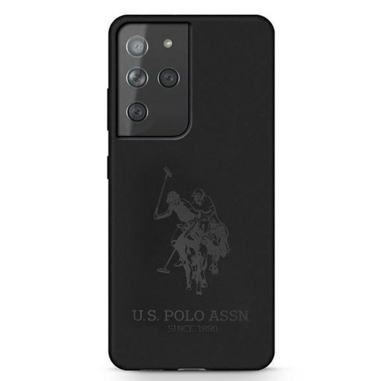 US Polo Silicone On Tone Skal Galaxy S21 Ultra - Svart