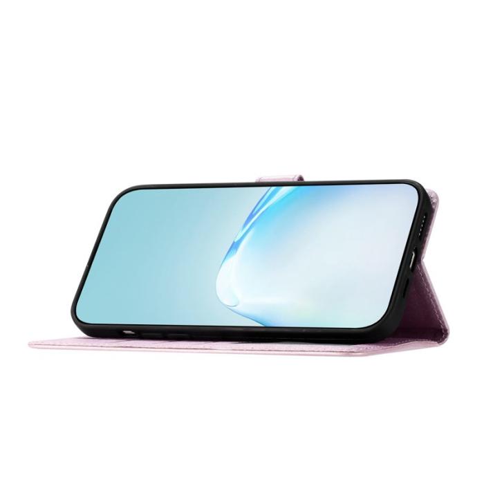 OEM - Samsung Galaxy A57 Plånboksfodral Konstläder Magnetisk Stängning - Lila