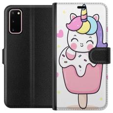 iSecrets - Plånboksfodral till Samsung Galaxy S20 med Glad enhörning