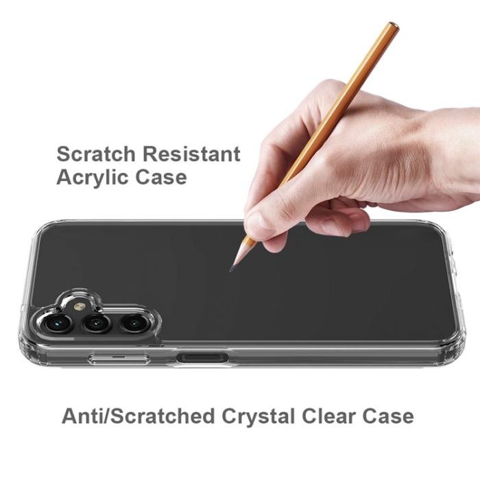 A-One Brand - Galaxy A14 5G/4G Mobilskal Acrylic TPU Anti-Yellowing - Clear