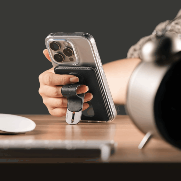 Ringke - Ringke Magsafe Universal Magnetisk Korthållare Slide Grip - Svart