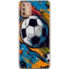 Gustaf - Mobilskal till Motorola Moto G9 Plus med Fotbollar