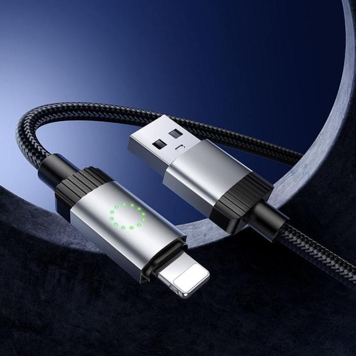 Hoco - HOCO USB-A till Lightning Kabel 2.4A 1m X117 - Svart