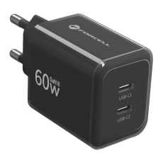 Forcell - Forcell Snabbladdare 60W Med Kabel USB-C F-Energy GaN III Crystal
