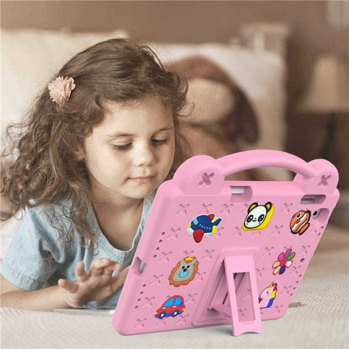 A-One Brand - iPad Air 2 (2014)/Air (2013) Skal EVA Kickstand Shockproof - Rosa