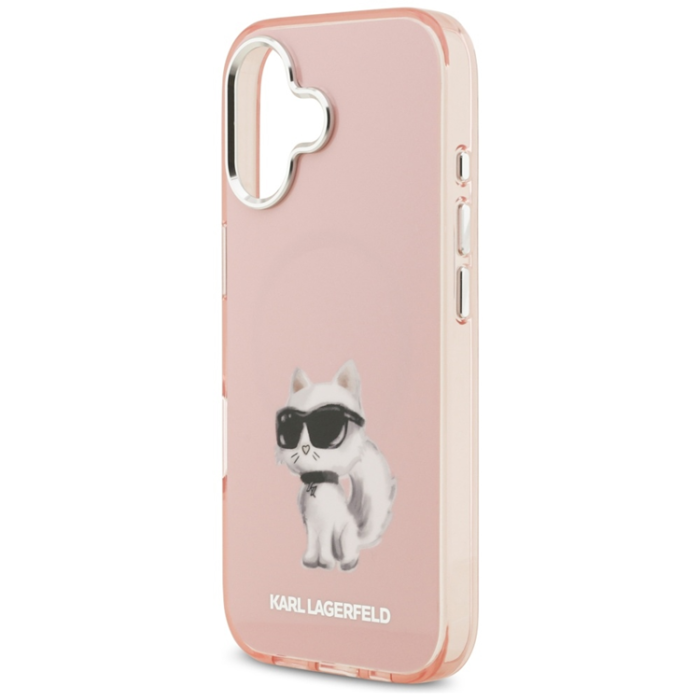 KARL LAGERFELD - Karl Lagerfeld Mobilskal till iPhone 17 Magsafe Aquarelle Choupette - Rosa
