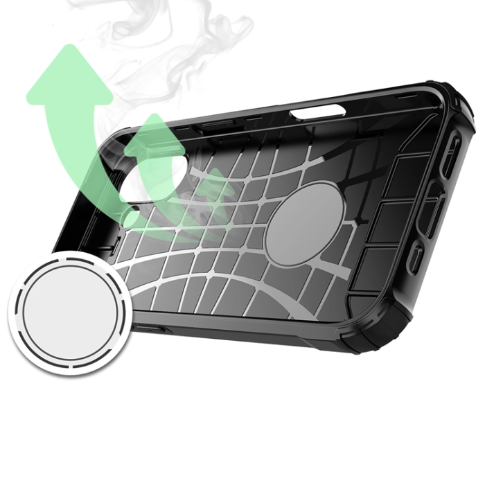A-One Brand - iPhone 17 Mobilskal Hybrid Armor - Svart