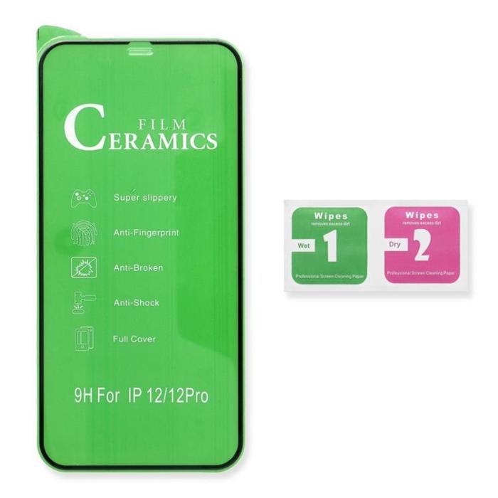 OEM - iPhone 16 Plastfilm Skärmskydd 5D Full Glue Ceramic - Svart