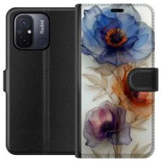 iSecrets - Pl&aring;nboksfodral till Xiaomi Redmi 12C med Silkesblommor