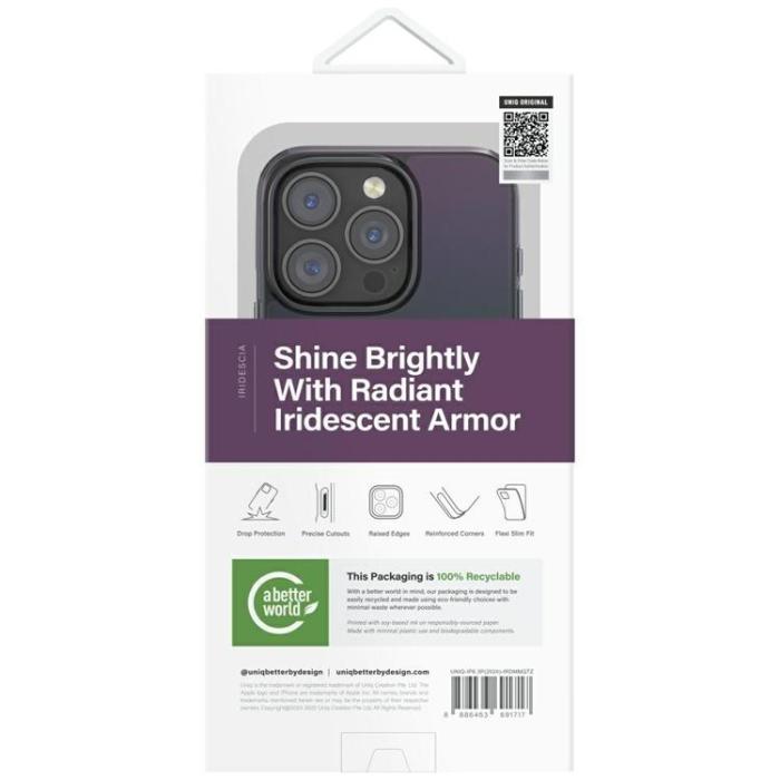 UNIQ - UNIQ iPhone 16 Pro Mobilskal MagSafe Iridescia - Midnatt