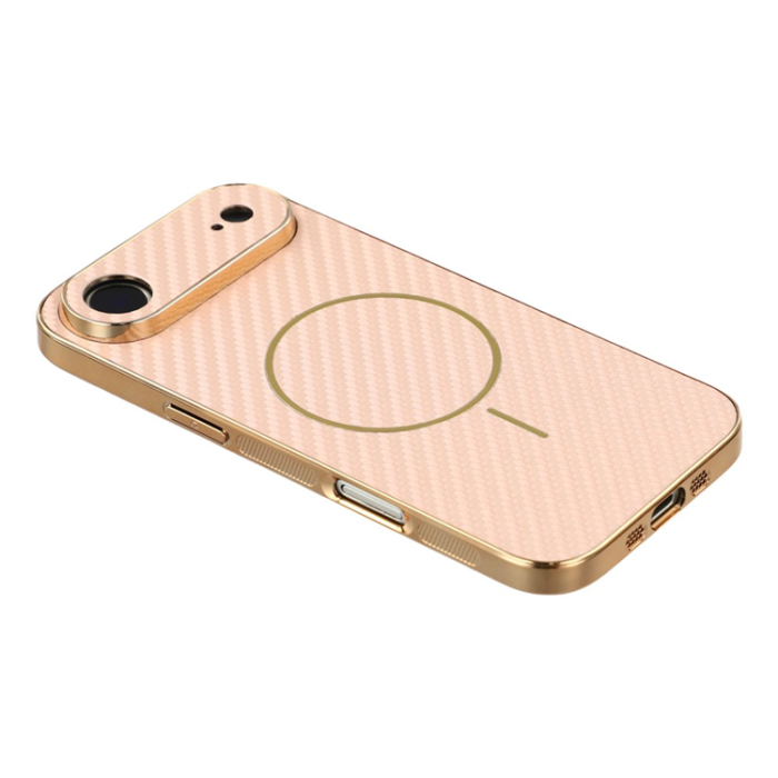 A-One Brand - iPhone Air Mobilskal MagSafe Carbon Fiber Electroplated - Rosa