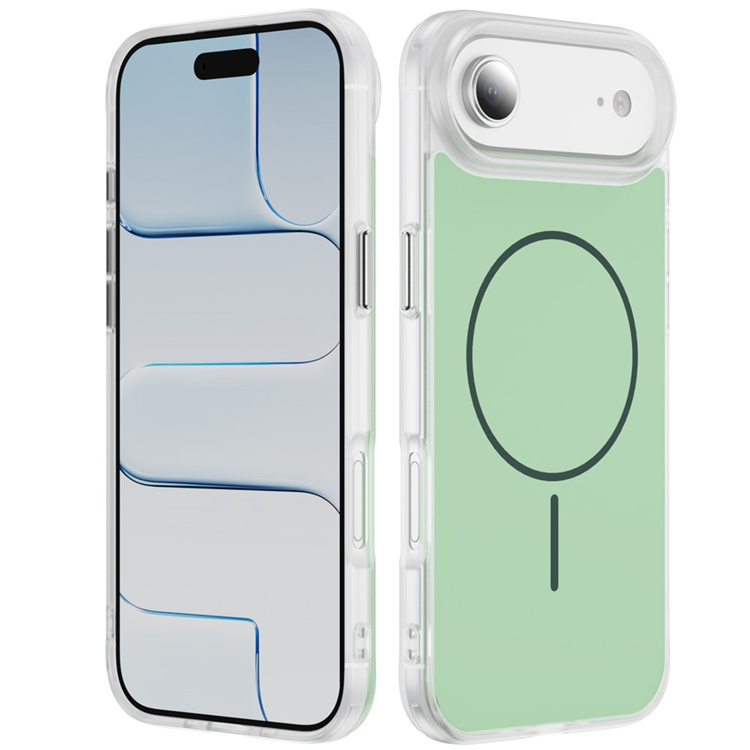iPhone Air Mobilskal MagSafe Skin Touch TPU PC - Grön (Grön) | 2353 | AlltMobil