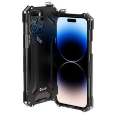 R-JUST - R-JUST Mobilskal till iPhone 14 Pro Max Metall Shockproof Svart