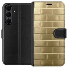 iSecrets - Plånboksfodral till Samsung Galaxy S25 FE med Gyllene Murstenar