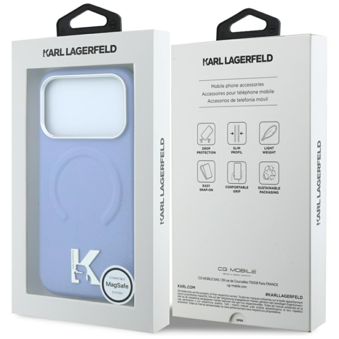 KARL LAGERFELD - Karl Lagerfeld Mobilskal till iPhone 18 Pro Max/17 Pro Max MagSafe Grained