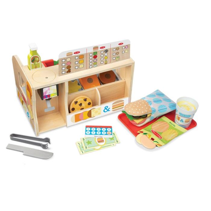 MND - MND Trälekset Wooden Playset Slice and Stack Sandwich Counter