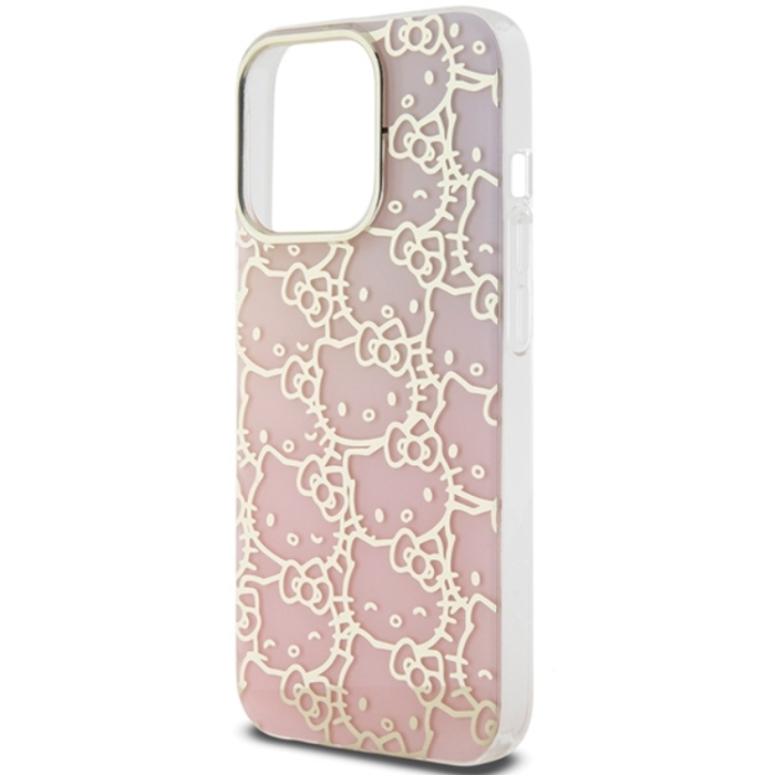 Hello Kitty - Hello Kitty iPhone 13 Pro Mobilskal Crowded Kitty Head - Rosa