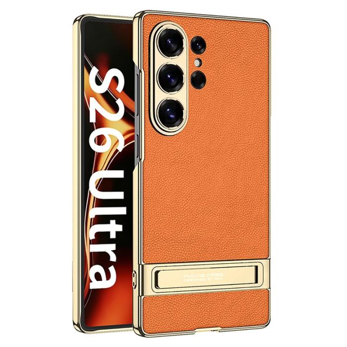 GKK - GKK Mobilskal för Samsung Galaxy S26 Ultra Kickstand PC + TPU - Orange