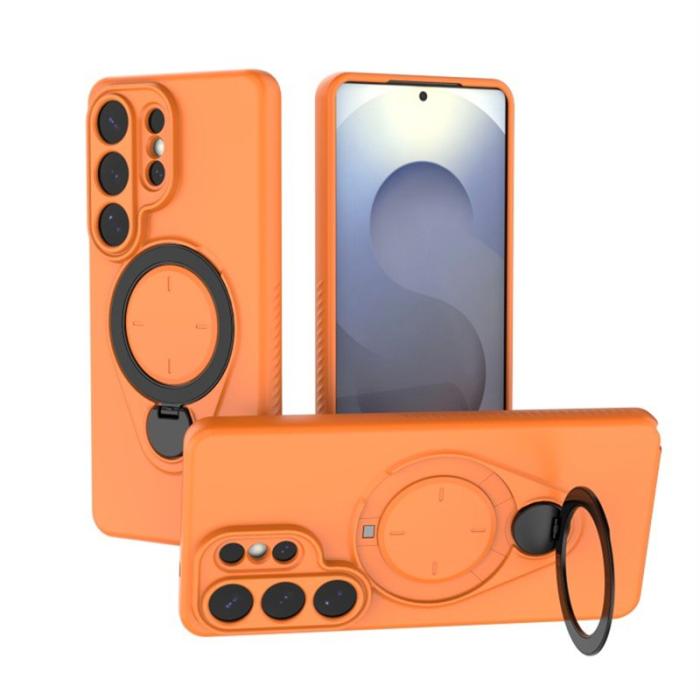 OEM - Mobilskal för Samsung Galaxy S26 Ultra Kickstand PC + TPU - Orange
