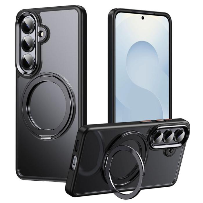 OEM - Mobilskal för Samsung Galaxy S26 Plus Magnetiskt TPU + Akryl Kickstand - Svart