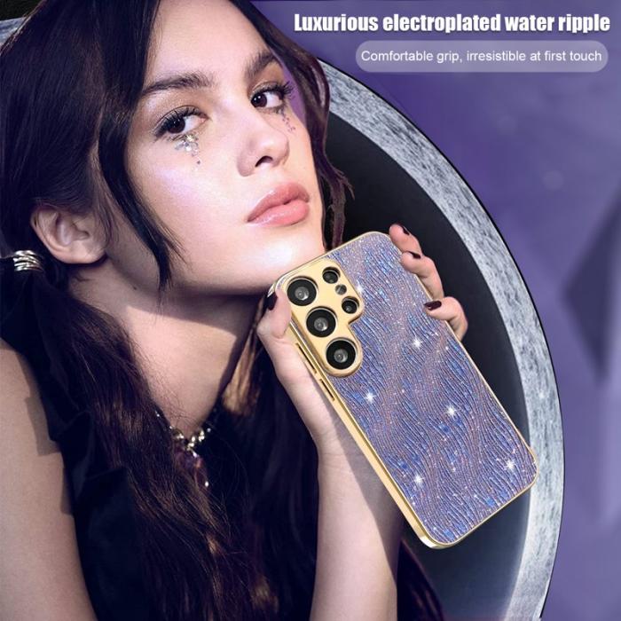 OEM - Mobilskal för Samsung Galaxy S26 Ultra Electropläterad PU + TPU - Rosa