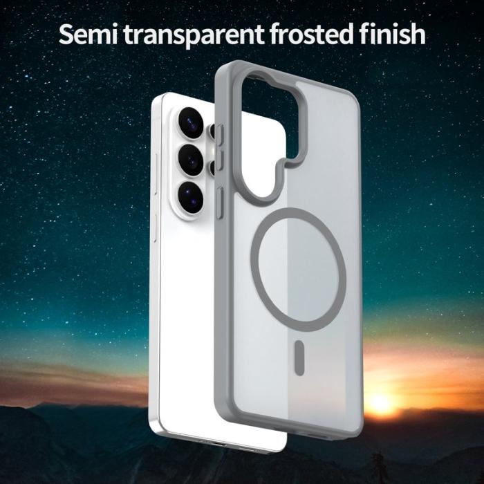 OEM - Mobilskal för Samsung Galaxy S26 Ultra Magnetiskt TPU + PC - Silver