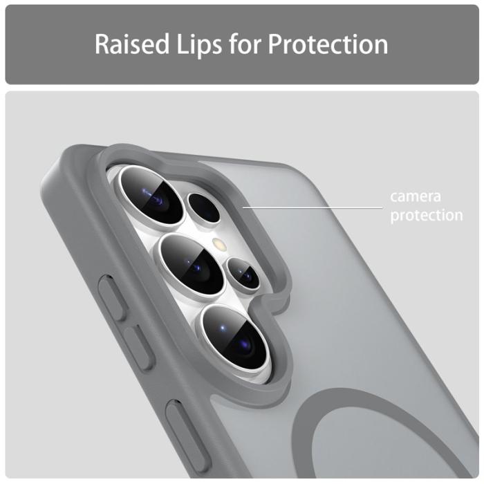 OEM - Mobilskal för Samsung Galaxy S26 Ultra Magnetiskt TPU + PC - Silver