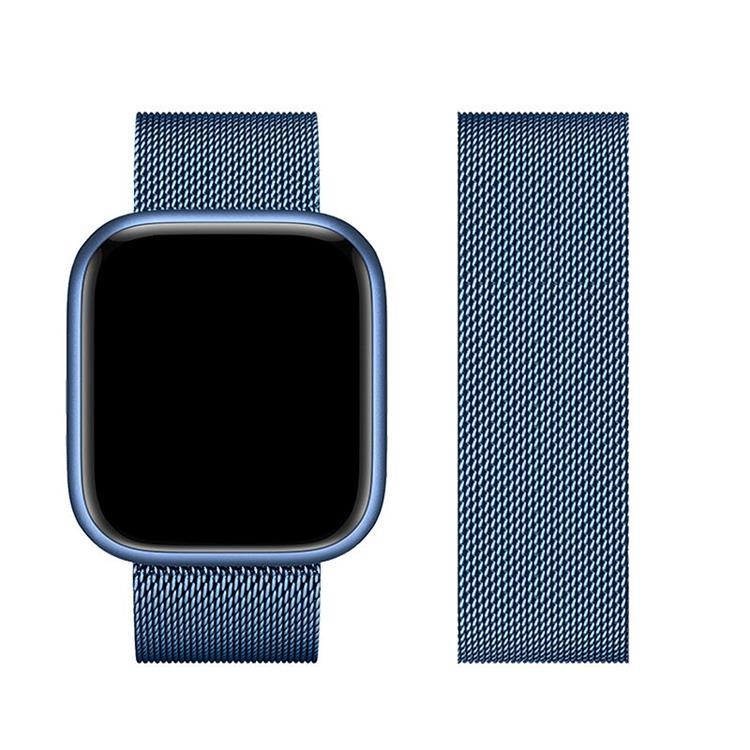 Forcell Apple Watch (42/44/45/49mm) Armband F-Design - Blå | 5123 | AlltMobil