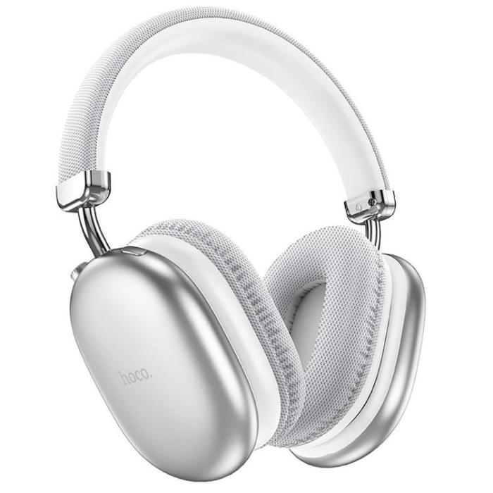 Hoco - Hoco Over-Ear Hörlurar Trådlösa Bluetooth W35 Max - Silver