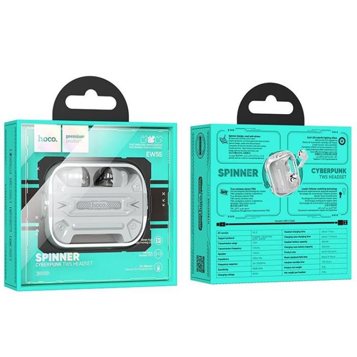 Hoco - Hoco TWS In-Ear Hörlurar Stereo EW55 - Silver