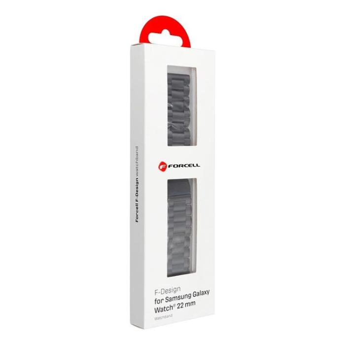 Forcell - Forcell Galaxy Watch Armband (22mm) FS06 - Svart