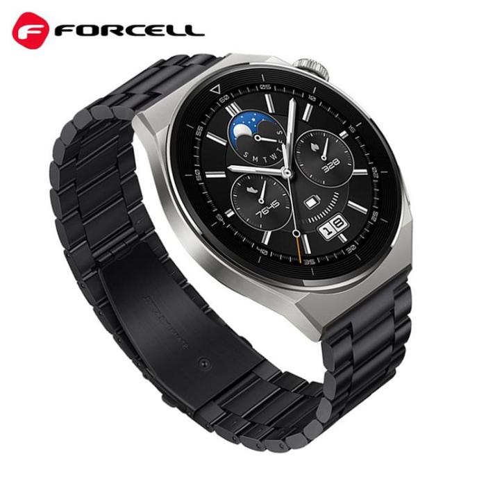 Forcell - Forcell Galaxy Watch Armband (22mm) FS06 - Svart