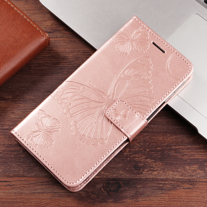 A-One Brand - OnePlus 15 Konstläder Plånboksfodral Floral Butterfly Imprinted
