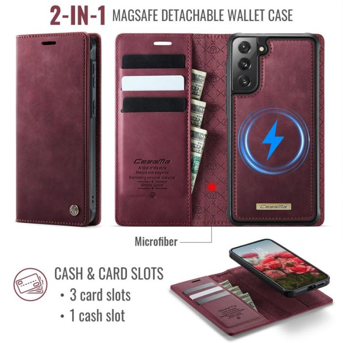 Caseme - CASEME C49 Fodral för Samsung Galaxy S21 5G/4G - Röd