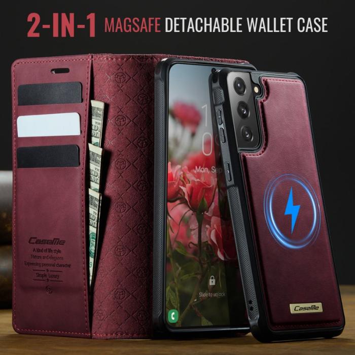 Caseme - CASEME C49 Fodral för Samsung Galaxy S21 5G/4G - Röd