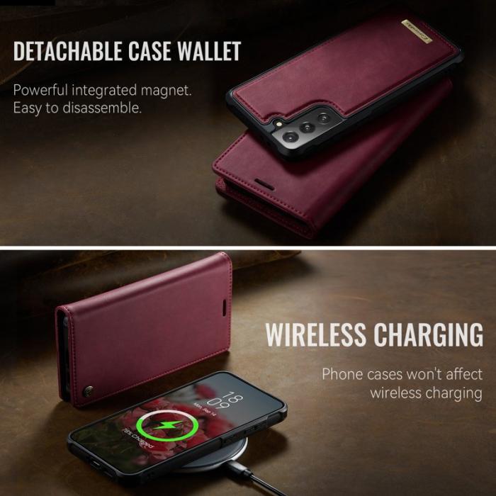 Caseme - CASEME C49 Fodral för Samsung Galaxy S21 5G/4G - Röd