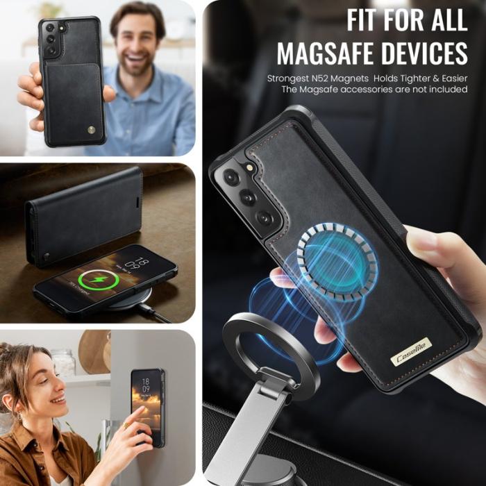 Caseme - CASEME C49 Fodral för Samsung Galaxy S21 5G/4G - Svart