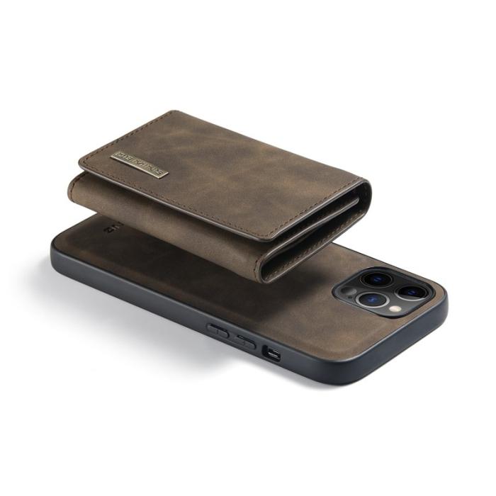 DG.MING - DG.MING M1 Series Plånboksfodral Konstläder för iPhone 13 Pro - Brun