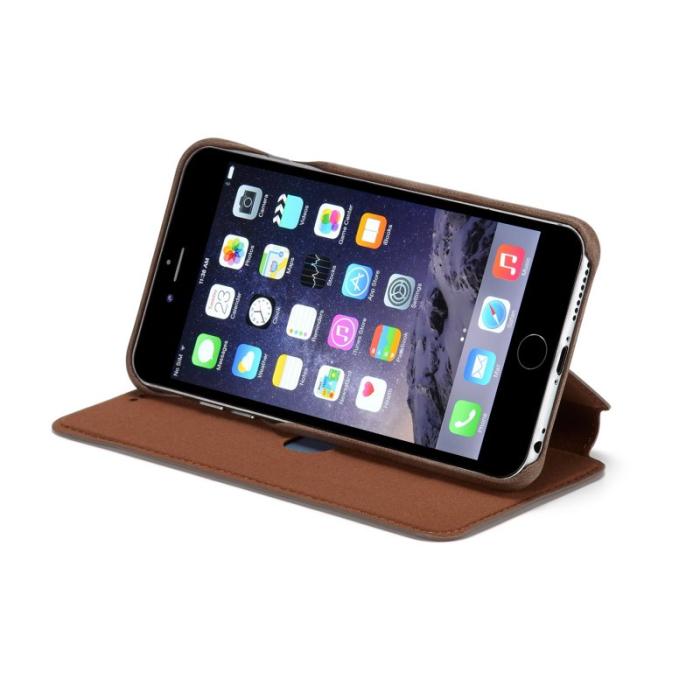 LC.imeeke - LC.IMEEKE Mobilskal till iPhone 6s Plus/6 Plus Retro Äkta läder - Brun