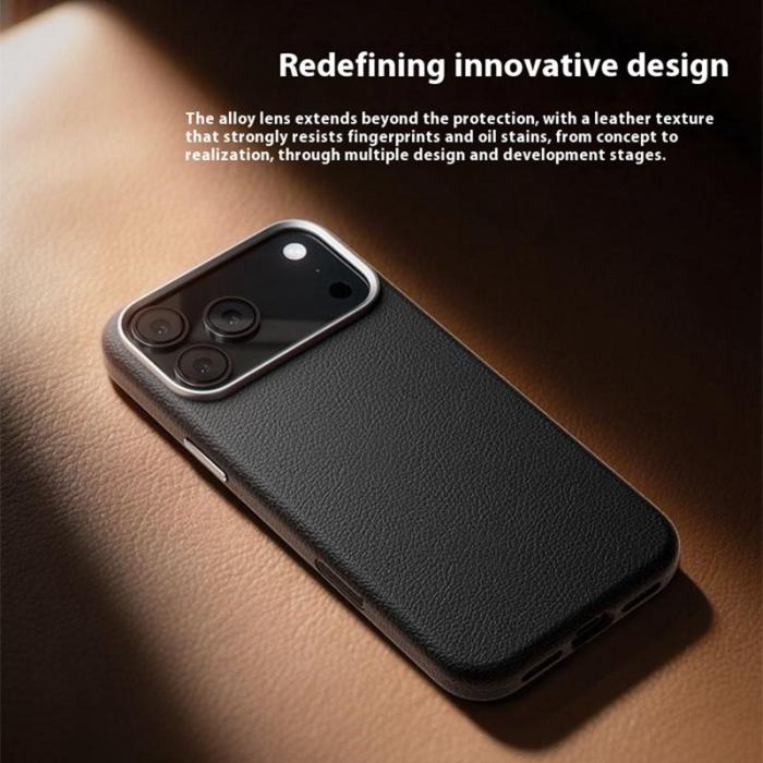 X-Level - X-LEVEL iPhone 17 Pro Fodral MagSafe KonstLäder Svart