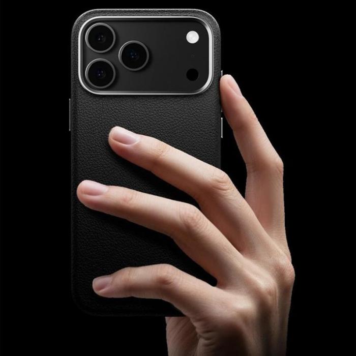 X-Level - X-LEVEL iPhone 17 Pro Fodral MagSafe KonstLäder Svart