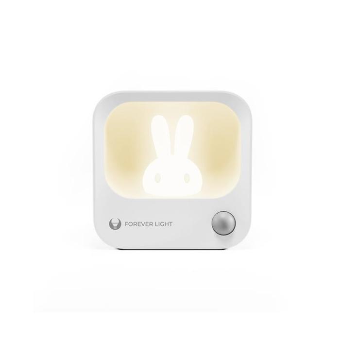 Forever Light - Forever Light LED Bunny Nattlampa LEA PIR 500mAh PURE - Vit
