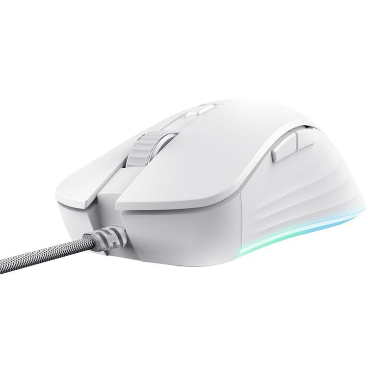 TRUST Gamingmus Ybar+ GXT 924 - Vit | 264 | AlltMobil