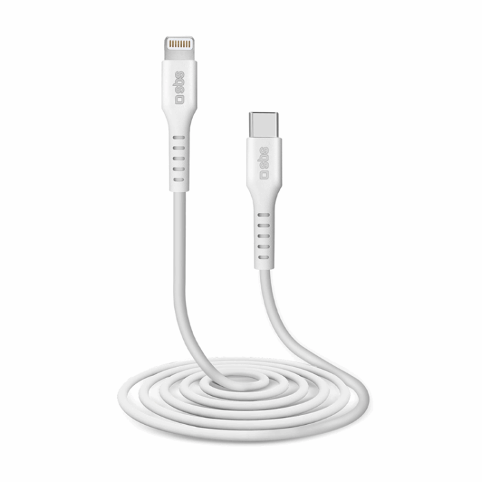 SBS - SBS USB-C - Lightning Kabel 2m MFi Certified - Vit